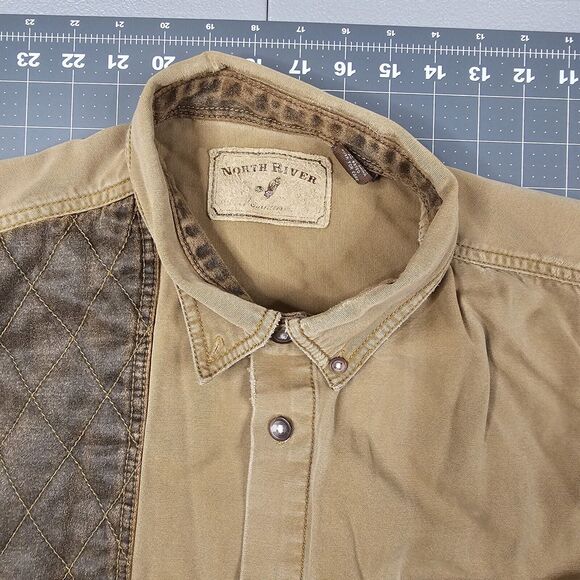 North River Shooting Shirt XL Hunting Outdoors Grunge Cosplay Distressed Y2K - Picture 9 of 16